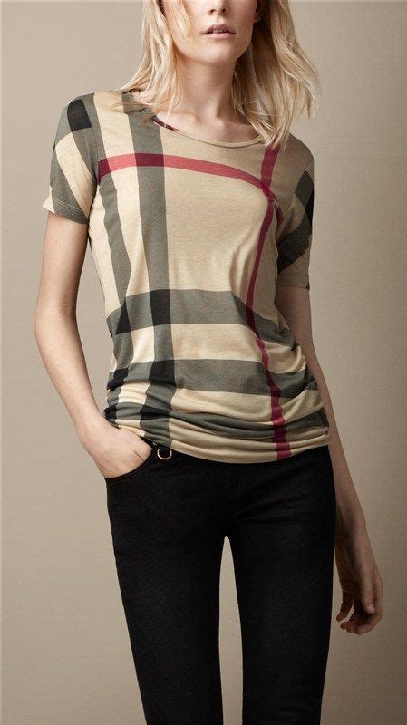 burberry womens tee shirt|Burberry plaid women's shirt.